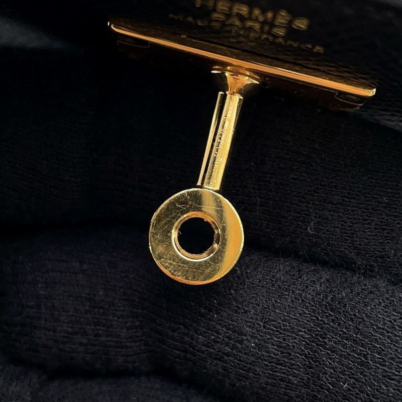 エルメス 三つ折り財布 ケリーウォレット ミディアム  ブラック/ゴールド金具 エプソンD刻印 黒