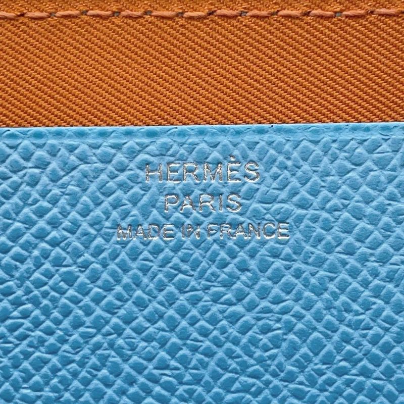 エルメス 長財布 ヌーヴォー・トゥー・ゴー・ジップ セレステ/ミント/チャイ/シルバー金具 エプソン/スイフト U刻印