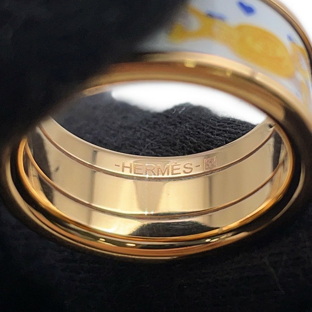エルメス リング ブリッド ドゥ ガラ ラヴ MM サイズ57 HERMES 指輪 白