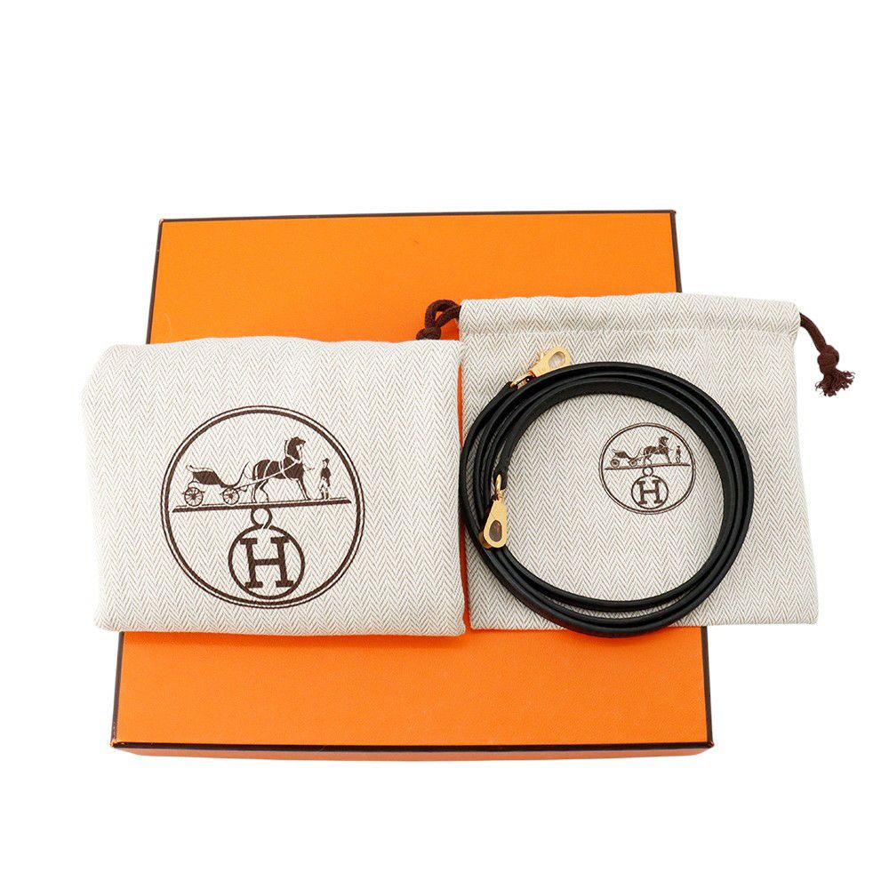 エルメス ハンドバッグ ミニケリー2 外縫い ブラック/ゴールド金具 エプソン K刻印 2wayショルダー 黒