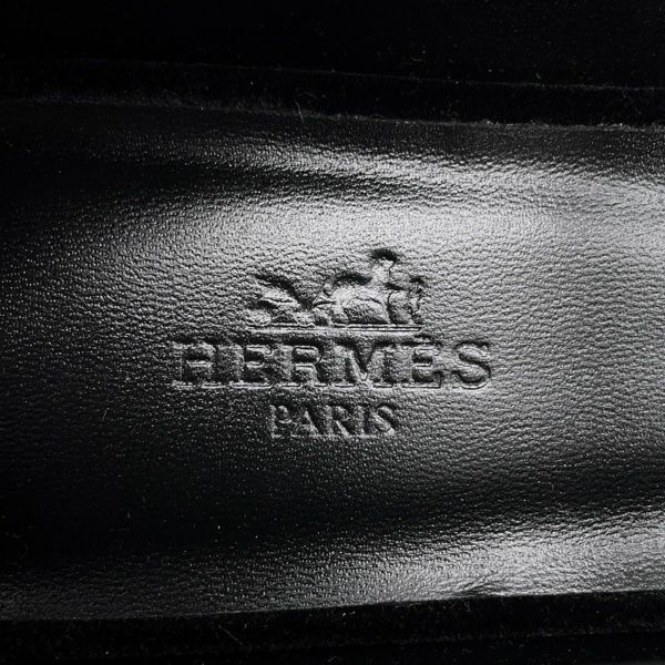 エルメス パンプス ジェーン ベロア レディースサイズ38 HERMES 靴 黒