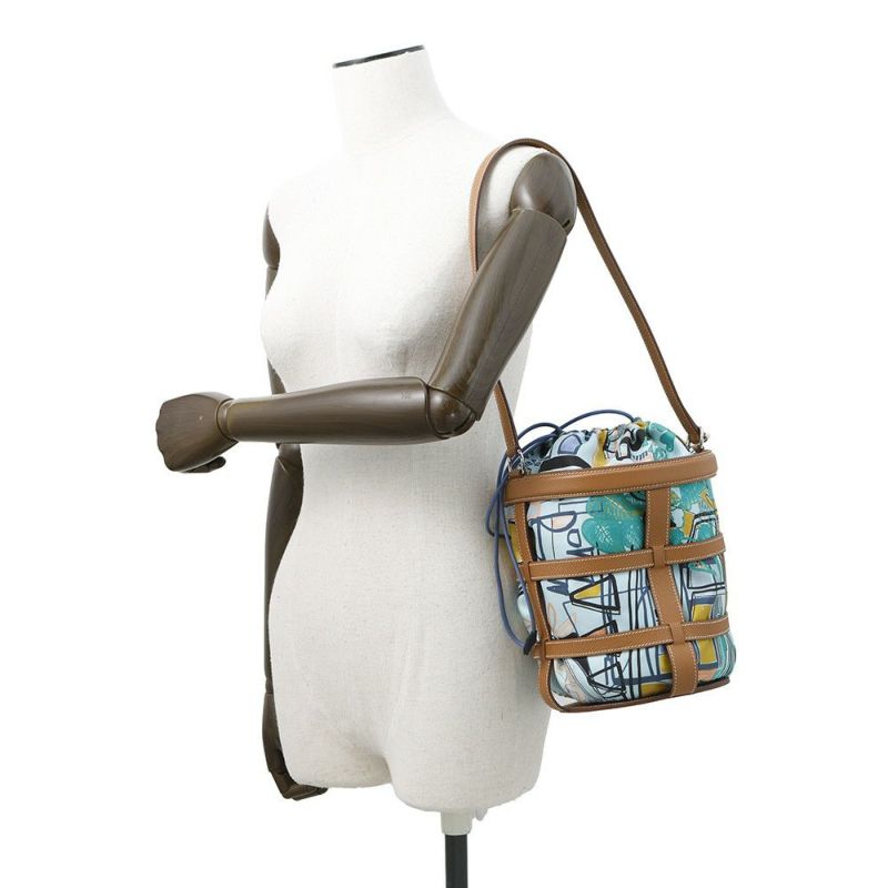 エルメス ショルダーバッグ ミュザルディーヌ ゴールド/シルバー金具 エプソン A刻印 HERMES バケットバッグ