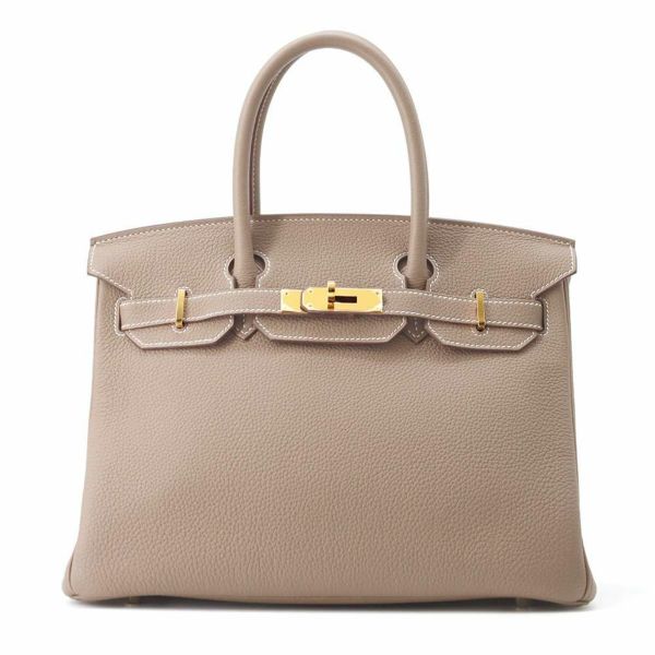 エルメス バーキン30 エトゥープ/ゴールド金具 トゴ Z刻印 HERMES Birkin ハンドバッグ