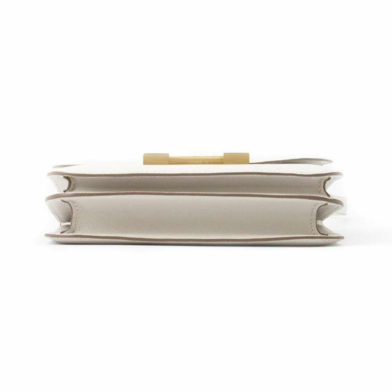 エルメス ミニ コンスタンス3 ミロワール グリスペール/ゴールド金具 ヴォーエプソン B刻印