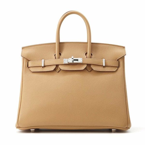 エルメス バーキン25 ビスキュイ/シルバー金具 トリヨンノビーヨ Z刻印 HERMES Birkin ハンドバッグ