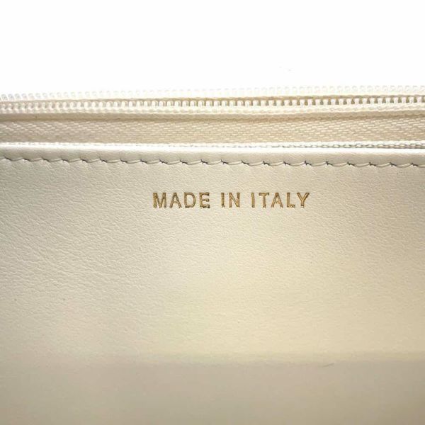 シャネル チェーンウォレット ココマーク マトラッセ キャビアスキン コインモチーフ AP3113 CHANEL 財布 白