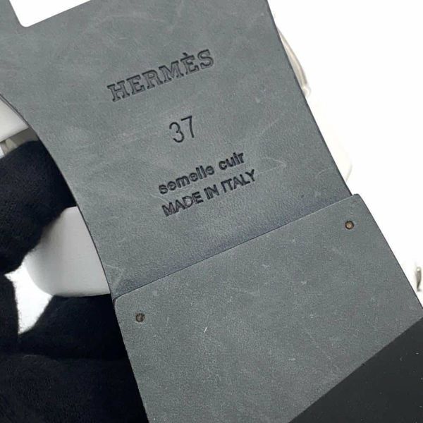 エルメス サンダル グレース レザー レディースサイズ37 HERMES 靴 白