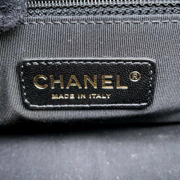 シャネル チェーンショルダーバッグ マトラッセ ココマーク バイカラー ラムスキン A92207 CHANEL 黒