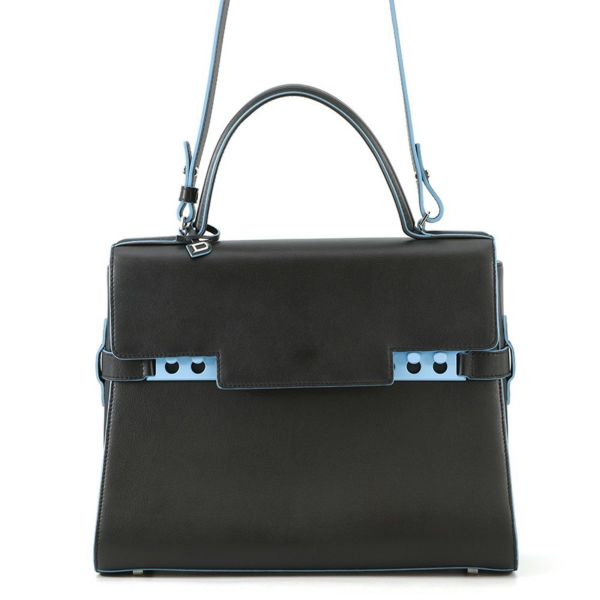 デルヴォー ハンドバッグ タンペートGM レザー Delvaux デルボー 2way 黒