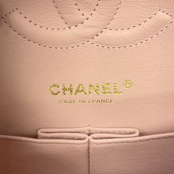 シャネル チェーンショルダーバッグ マトラッセ25 ココマーク ダブルチェーン キャビアスキン A01112 CHANEL
