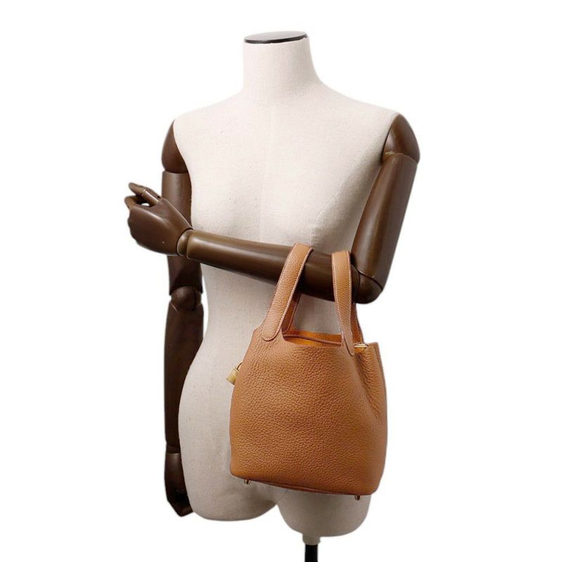 エルメス ハンドバッグ ピコタンロックPM ゴールド/ゴールド金具 トリヨンクレマンス B刻印