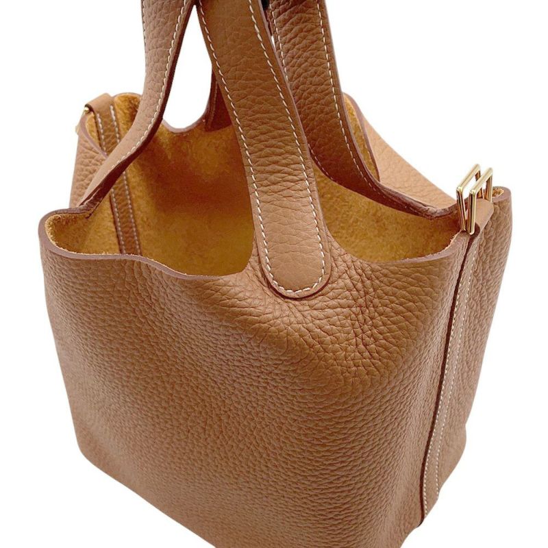 エルメス ハンドバッグ ピコタンロックPM ゴールド/ゴールド金具 トリヨンクレマンス B刻印