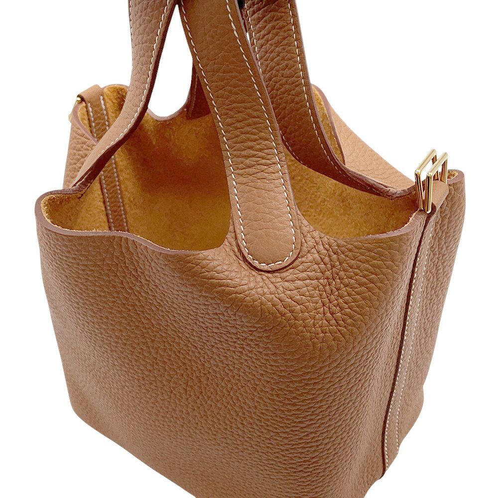 エルメス ハンドバッグ ピコタンロックPM ゴールド/ゴールド金具 トリヨンクレマンス B刻印