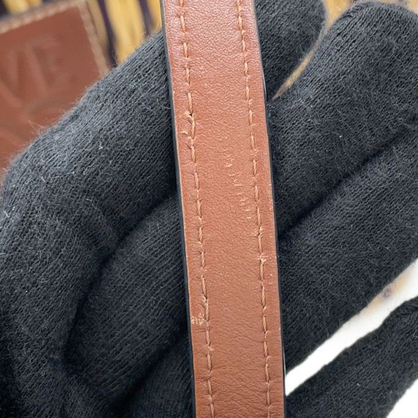 ロエベ トートバッグ アナグラム バスケットバッグ ラフィア A223099X02 LOEWE かごバッグ