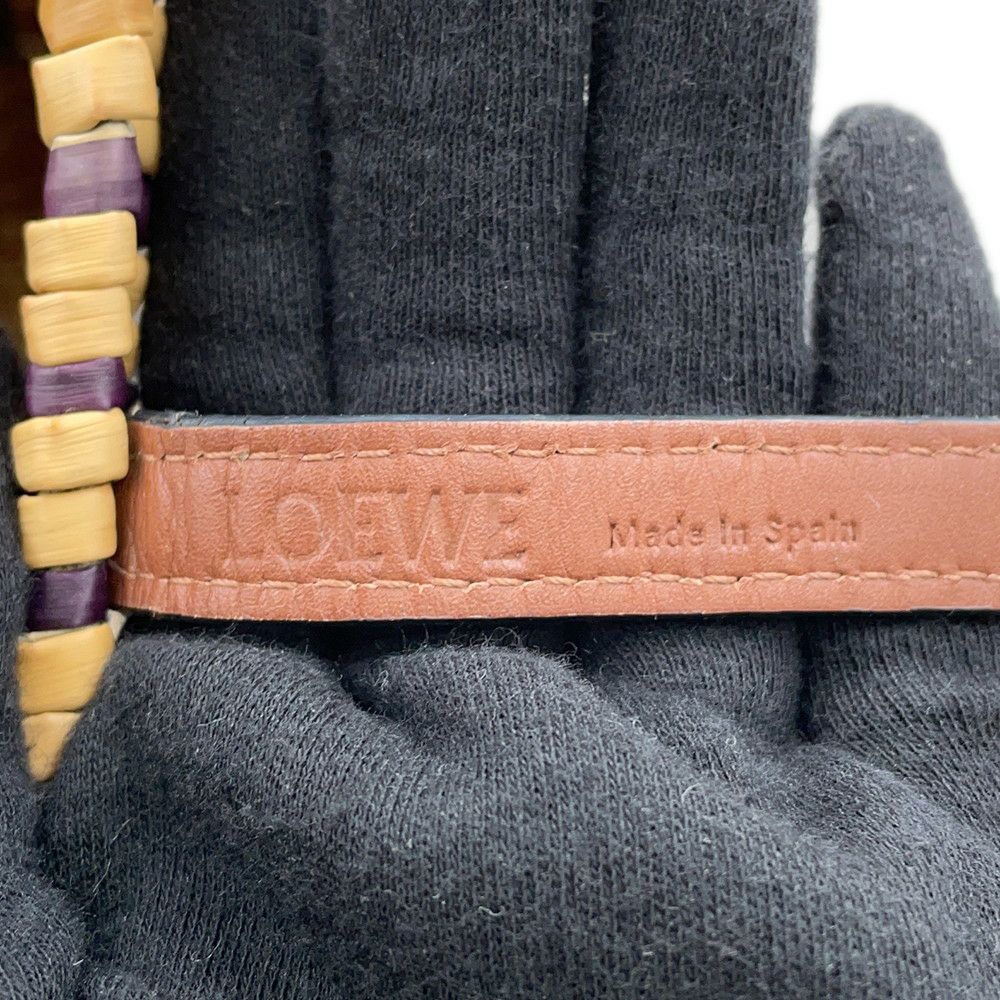 ロエベ トートバッグ アナグラム バスケットバッグ ラフィア A223099X02 LOEWE かごバッグ