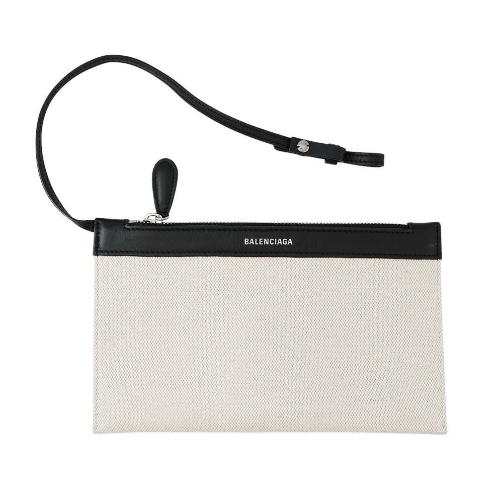 バレンシアガ トートバッグ ネイビーカバス S ポーチ付 339933 BALENCIAGA 黒