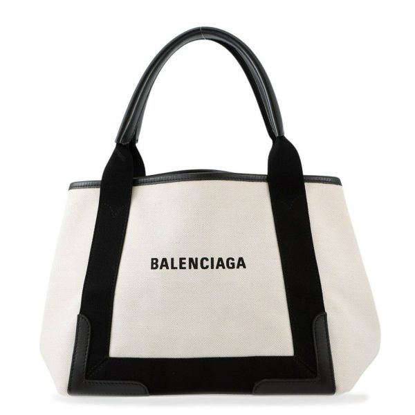 バレンシアガ トートバッグ ネイビーカバス S ポーチ付 339933 BALENCIAGA 黒