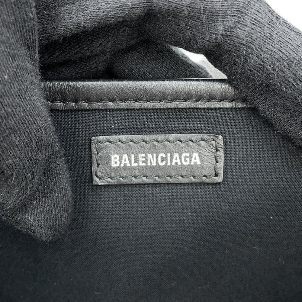 バレンシアガ トートバッグ ネイビーカバス S ポーチ付 339933 BALENCIAGA 黒