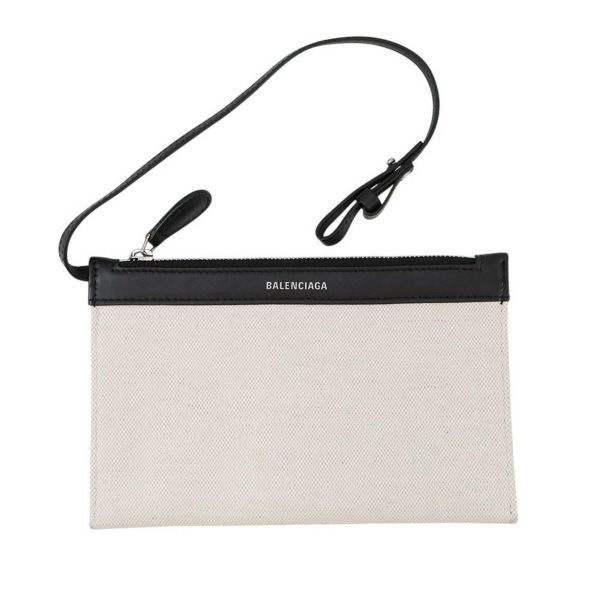 バレンシアガ トートバッグ ネイビーカバス S ポーチ付 339933 BALENCIAGA 黒