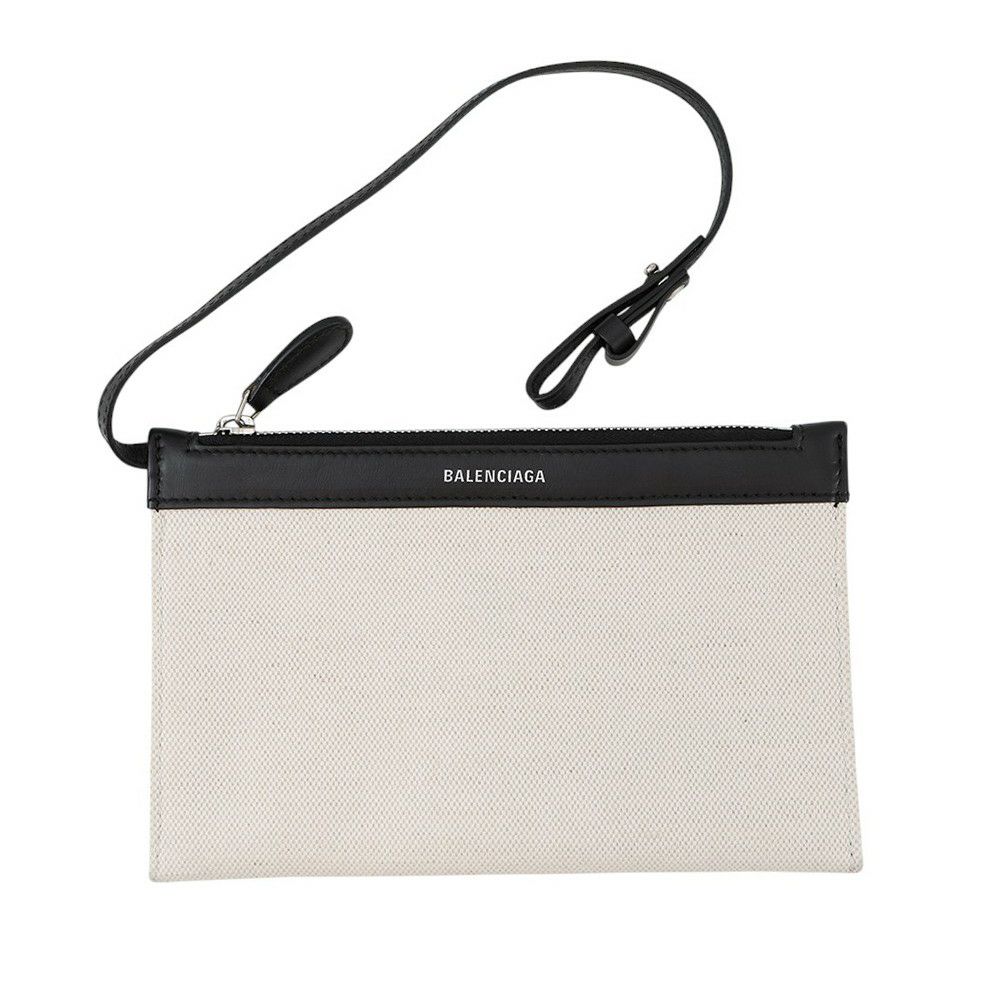 バレンシアガ トートバッグ ネイビーカバス S ポーチ付 339933 BALENCIAGA 黒