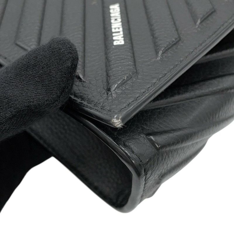 バレンシアガ ショルダーバッグ カーフラップ 679465 BALENCIAGA 黒