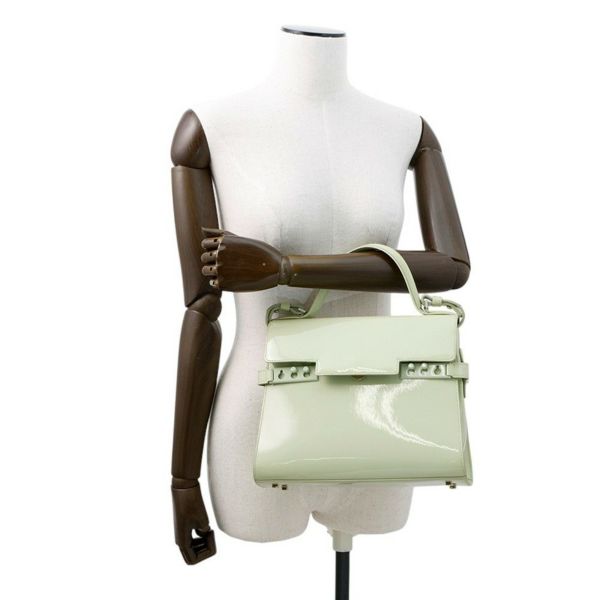 デルヴォー ハンドバッグ タンペートMM パテント AA0368ACP060DAM Delvaux デルボー 2way