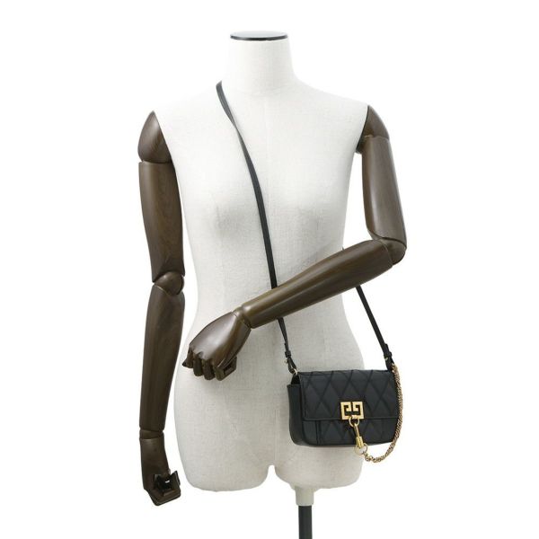 ジバンシー ショルダーバッグ ロゴ レザー GIVENCHY バッグ 黒