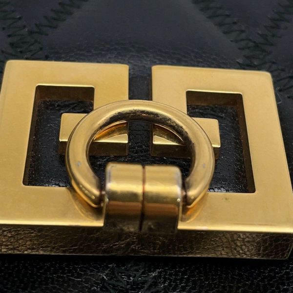 ジバンシー ショルダーバッグ ロゴ レザー GIVENCHY バッグ 黒