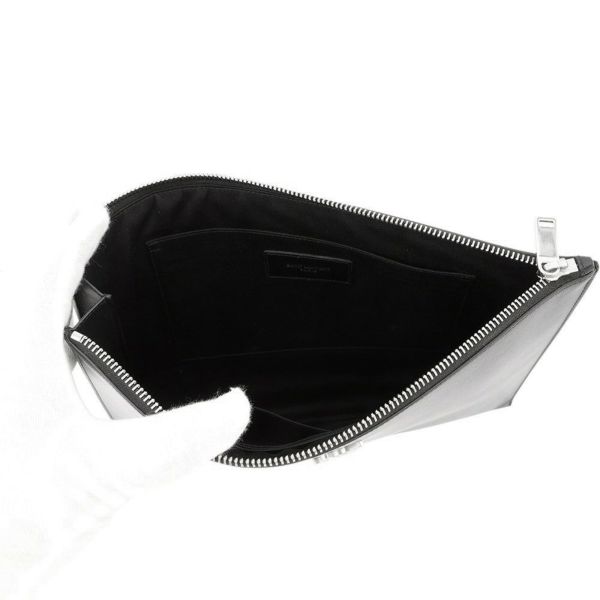 サンローランパリ クラッチバッグ モノグラム ジップ タブレットホルダー 453249 SAINT LAURENT PARIS 黒