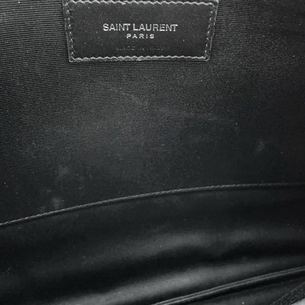 サンローランパリ クラッチバッグ モノグラム ジップ タブレットホルダー 453249 SAINT LAURENT PARIS 黒