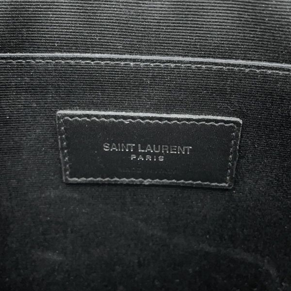 サンローランパリ クラッチバッグ モノグラム ジップ タブレットホルダー 453249 SAINT LAURENT PARIS 黒