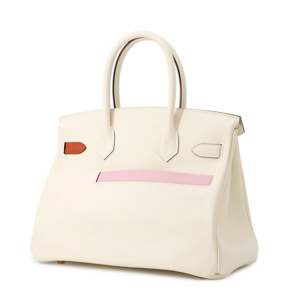 エルメス バーキン30 カラーマティック ナタ/キュイーブル/ライム/モーヴシルベストル/ブルーブリュム/チャイ/ゴールド金具 スイフト B刻印