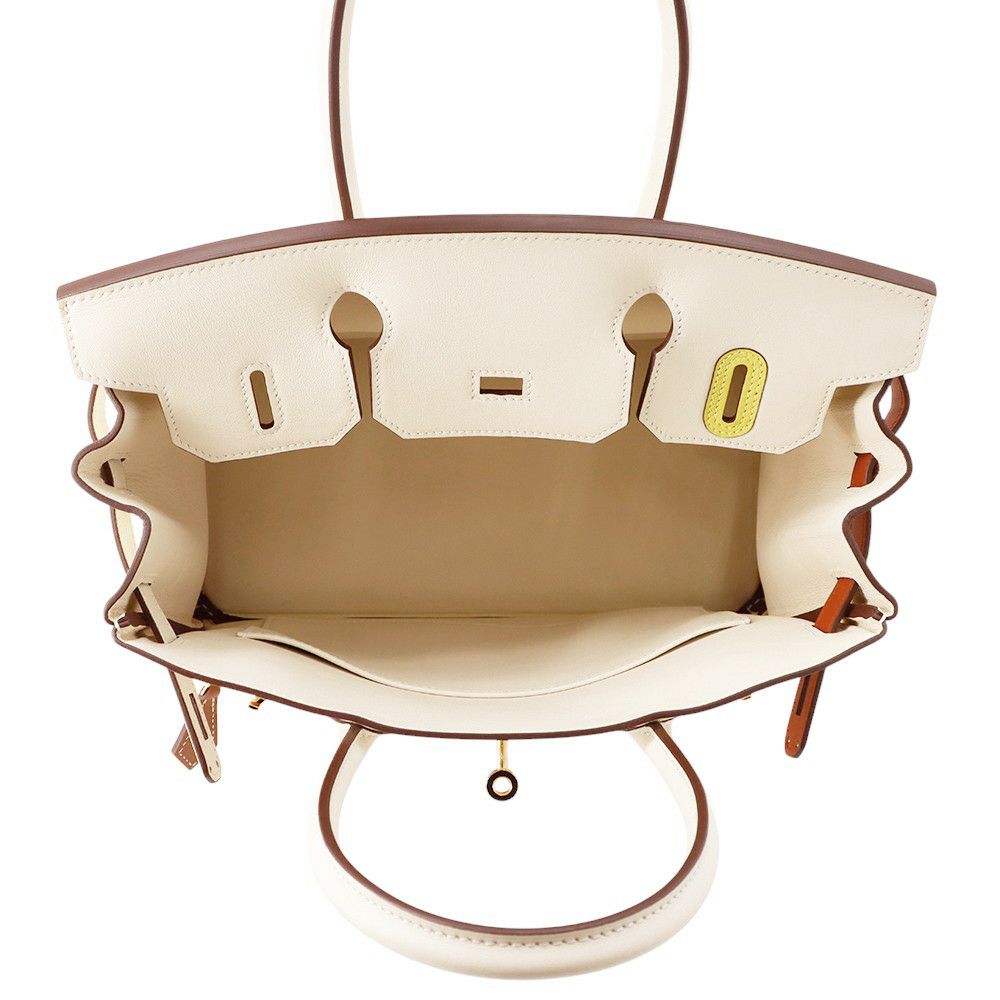 エルメス バーキン30 カラーマティック ナタ/キュイーブル/ライム/モーヴシルベストル/ブルーブリュム/チャイ/ゴールド金具 スイフト B刻印