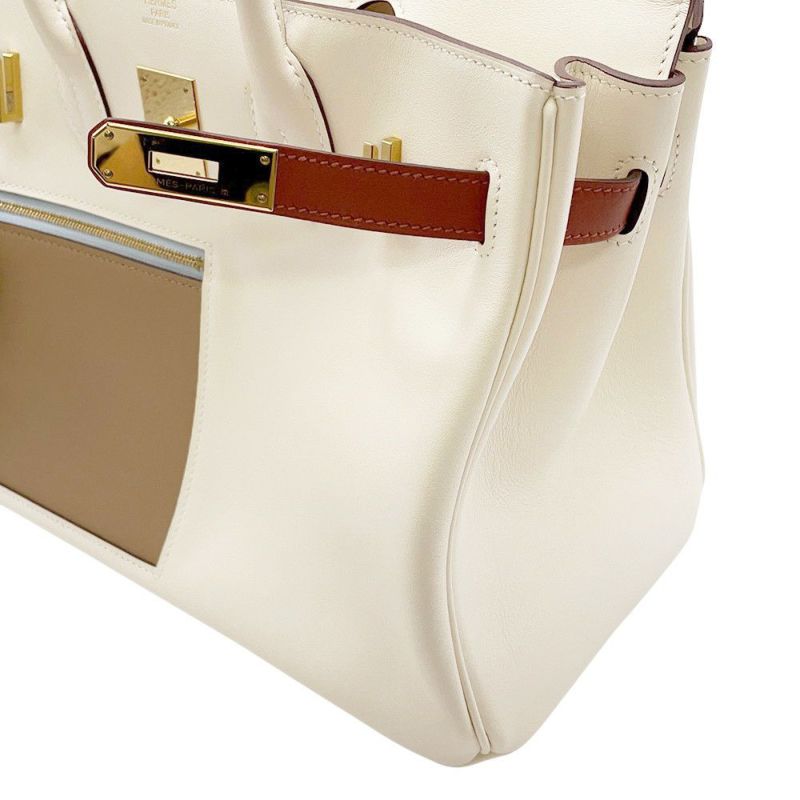 エルメス バーキン30 カラーマティック ナタ/キュイーブル/ライム/モーヴシルベストル/ブルーブリュム/チャイ/ゴールド金具 スイフト B刻印