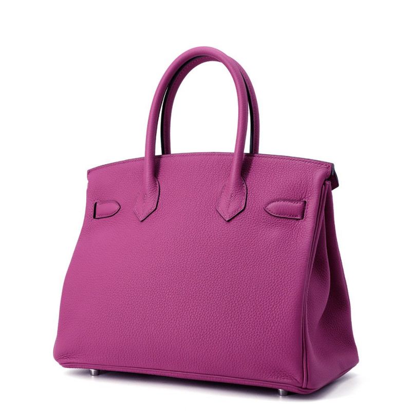 エルメス バーキン30 ローズパープル/シルバー金具 トゴ A刻印 HERMES Birkin ハンドバッグ