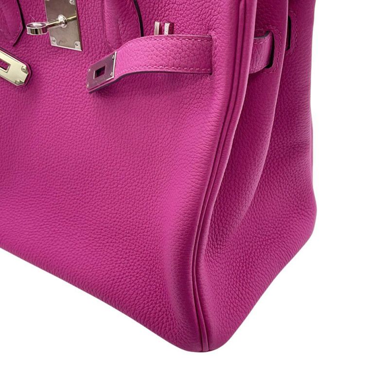 エルメス バーキン30 ローズパープル/シルバー金具 トゴ A刻印 HERMES Birkin ハンドバッグ