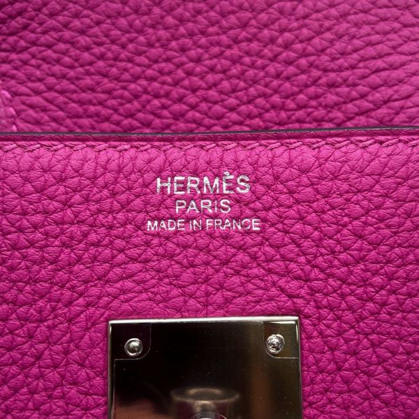 エルメス バーキン30 ローズパープル/シルバー金具 トゴ A刻印 HERMES Birkin ハンドバッグ