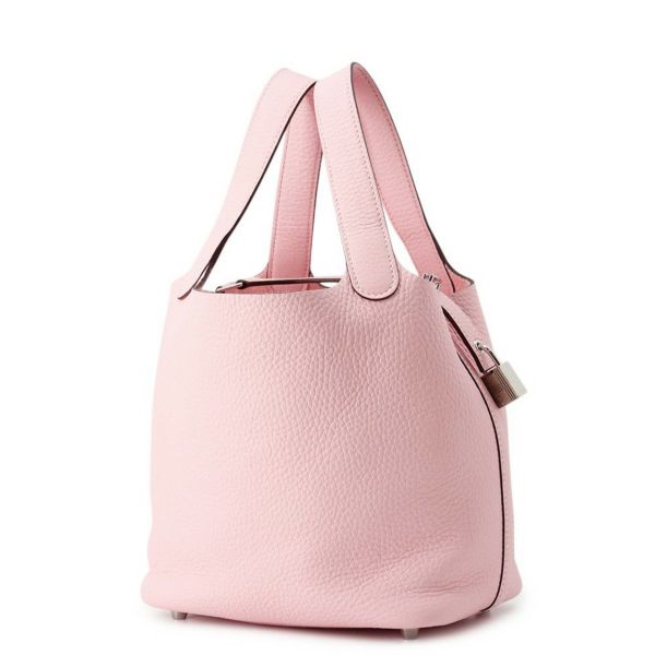 エルメス ハンドバッグ ピコタンロックPM ローズサクラ/シルバー金具 トリヨンクレマンス W刻印