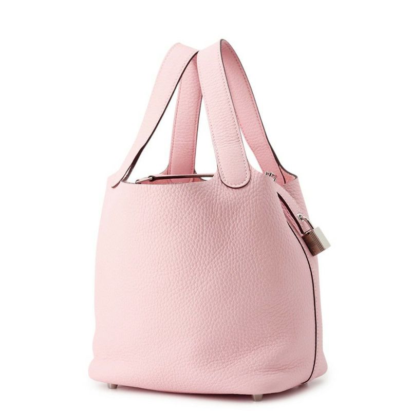 エルメス ハンドバッグ ピコタンロックPM ローズサクラ/シルバー金具 トリヨンクレマンス W刻印