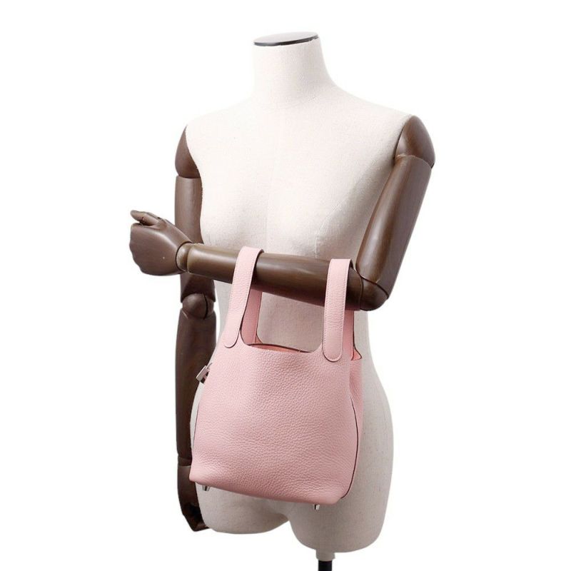 エルメス ハンドバッグ ピコタンロックPM ローズサクラ/シルバー金具 トリヨンクレマンス W刻印
