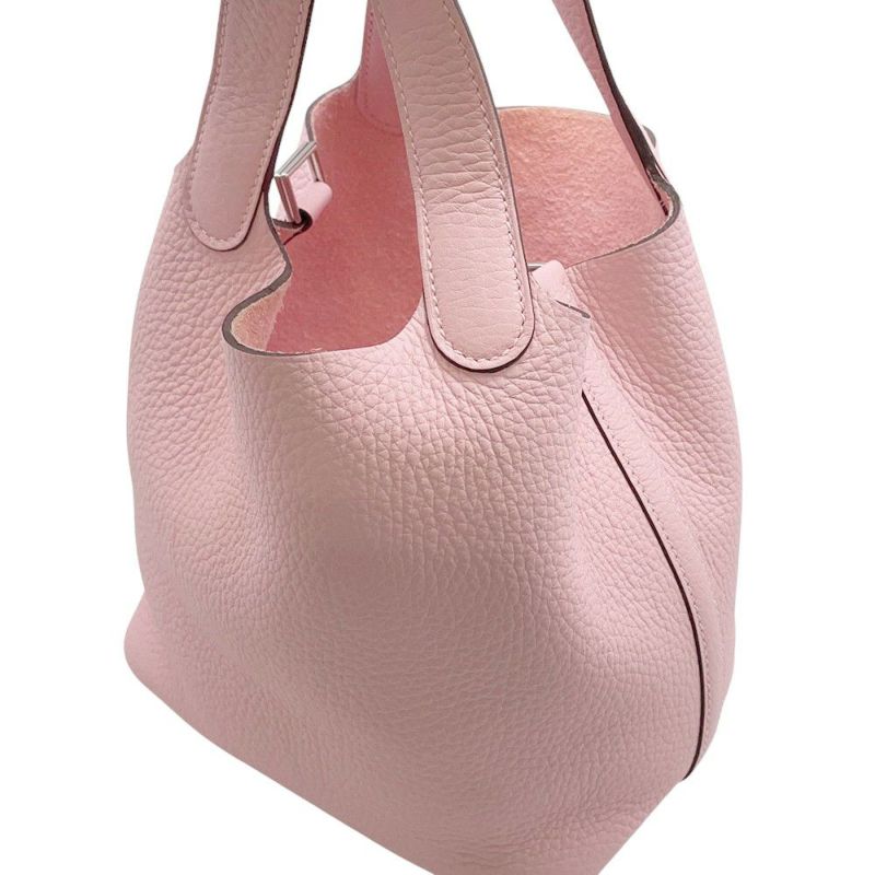 エルメス ハンドバッグ ピコタンロックPM ローズサクラ/シルバー金具 トリヨンクレマンス W刻印