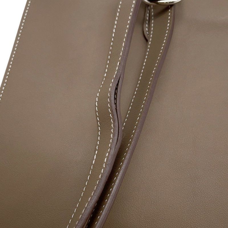 エルメス ボディバッグ ポルトフォイユ・ポッシャンプリュス エトゥープ/シルバー金具 スイフト U刻印