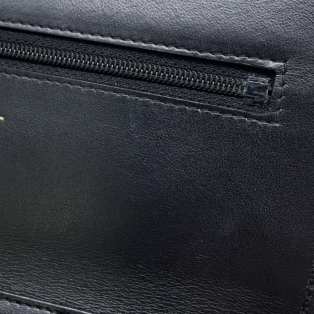 シャネル チェーンウォレット カメリア ココマーク キャビアスキン A47421 CHANEL 財布 黒