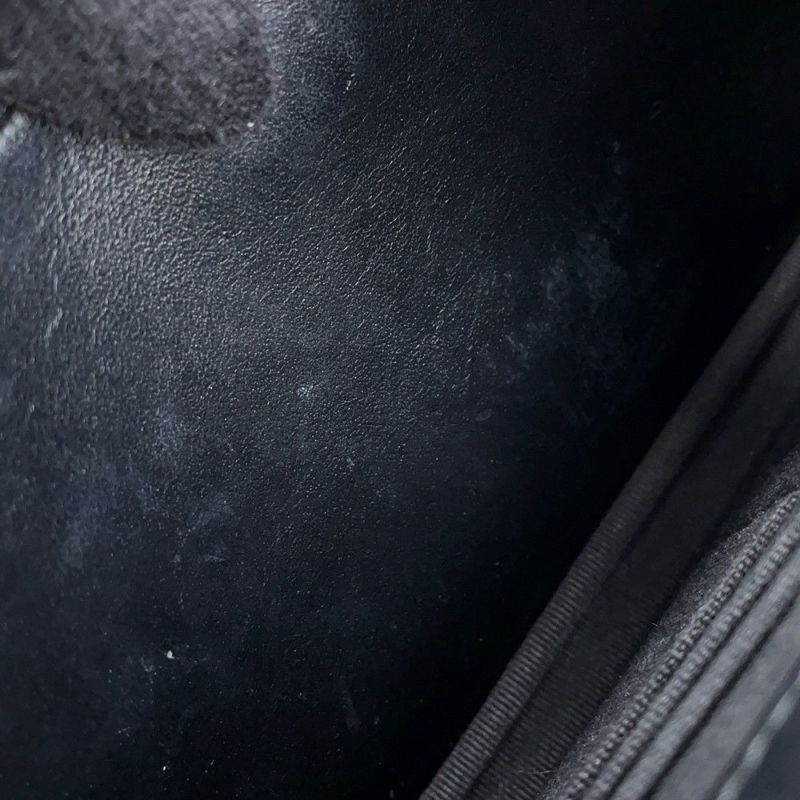 シャネル チェーンウォレット カメリア ココマーク キャビアスキン A47421 CHANEL 財布 黒