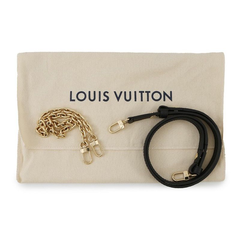 ルイヴィトン チェーンウォレット モノグラム・アンプラント ウォレット オン チェーン・アイビー M82154  2way 黒 ブラック