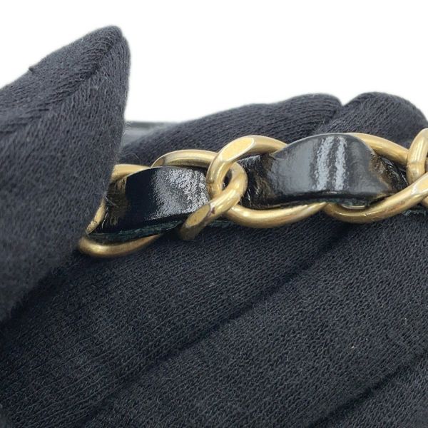 シャネル ハンドバッグ シャネル22 シャイニーカーフレザー AS3261 CHANEL ショルダーバッグ 黒
