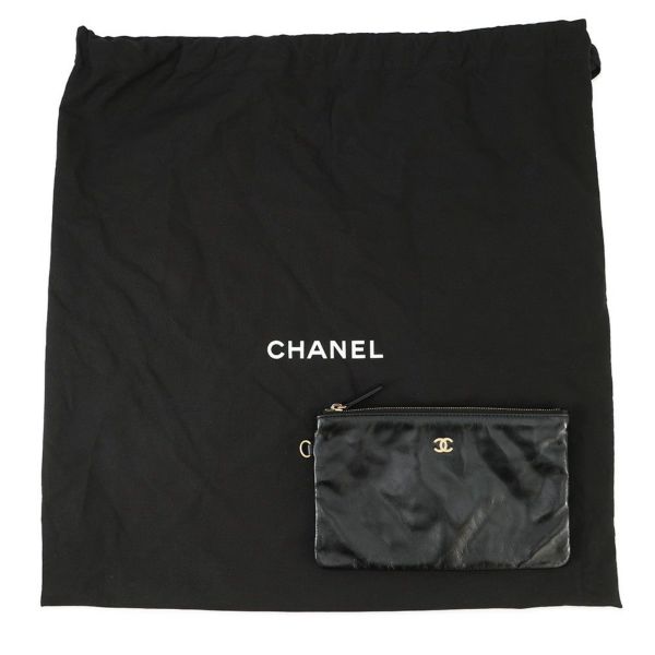 シャネル ハンドバッグ シャネル22 シャイニーカーフレザー AS3261 CHANEL ショルダーバッグ 黒