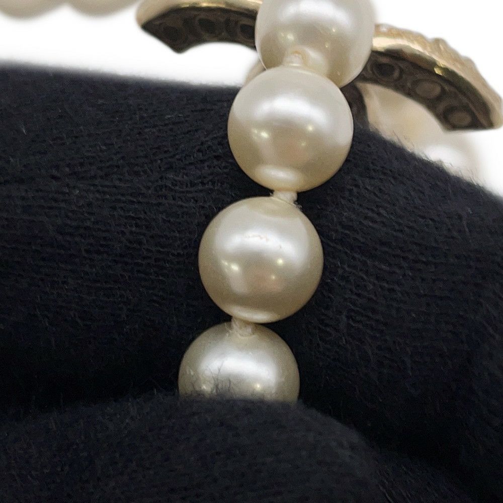 シャネル ネックレス ココマーク フェイクパール メタル ラインストーン 100周年記念 F24 V A64757 CHANEL アクセサリー