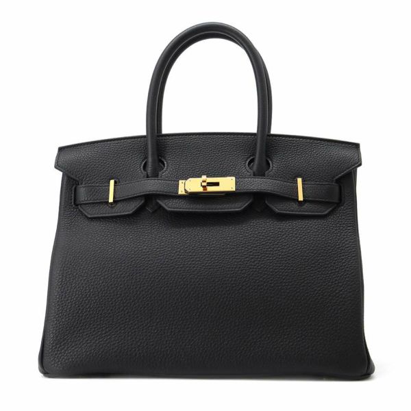 エルメス バーキン30 ブラック/ゴールド金具 トゴ Z刻印 HERMES Birkin ハンドバッグ 黒