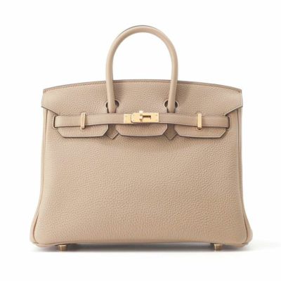 エルメス バーキン25 エトゥープ/シルバー金具 トゴ B刻印 HERMES Birkin ハンドバッグ 安心保証 |  中古・新品ブランド販売ギャラリーレア公式通販